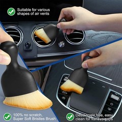 Car Interior Duster Detail Brush Cleaning Gel Kit, Soft Dash Vent Dusting Slime
