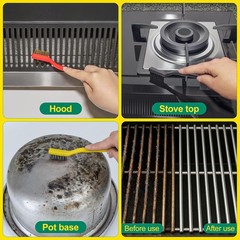 Hard Bristle Crevice Cleaning Brush for Kitchen Bathroom Grout and Household Use