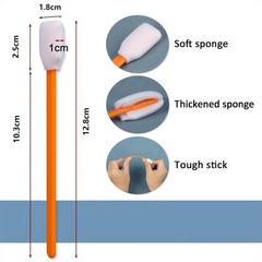 30 PCS Foam Cleaning Swabs – Versatile Applicator for Lenses & Detailing