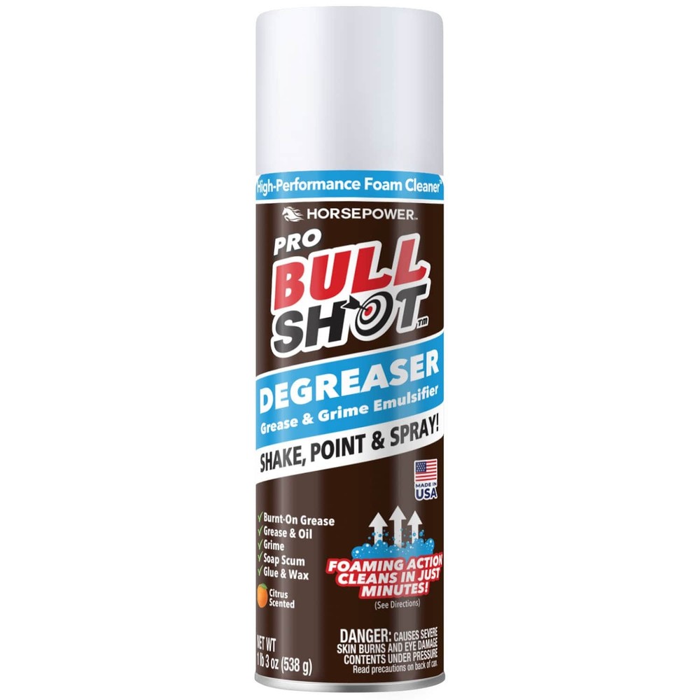 Bull Shot Degreaser Pro Foaming Grime Remover Spray Made in USA