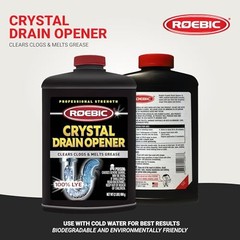 Roebic HD-CRY-DO-6 2lb Heavy Duty Crystal Drain Opener Melts Grease