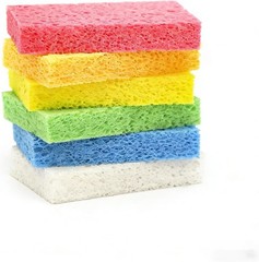 Cellulose Sponges,Heavy Duty Scrub Kitchen Sponge No Scratching,Pop Up Eco DIY