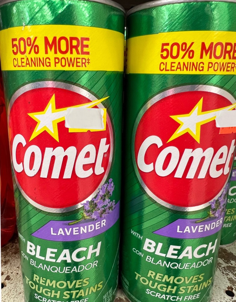 Lot Of 4 Comet Cleanser With Bleach 50% More 21 Oz Scratch Cleaner Free Shipping