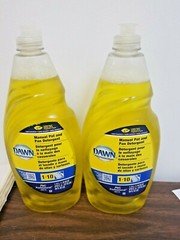 DAWN DISH WASHING LIQUID TOTAL CLEAN LEMON TWIST SCENT, (2-38 oz BOTTLES)