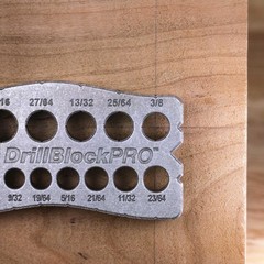 1307 Drill Block – All-Metal Handheld Drilling Guide for Straight Holes. 25 D…