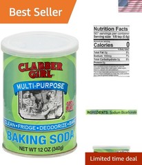 Multi-Use 12 Oz Baking Soda – Highest Purity for Baking, Cleaning & Deodorizing