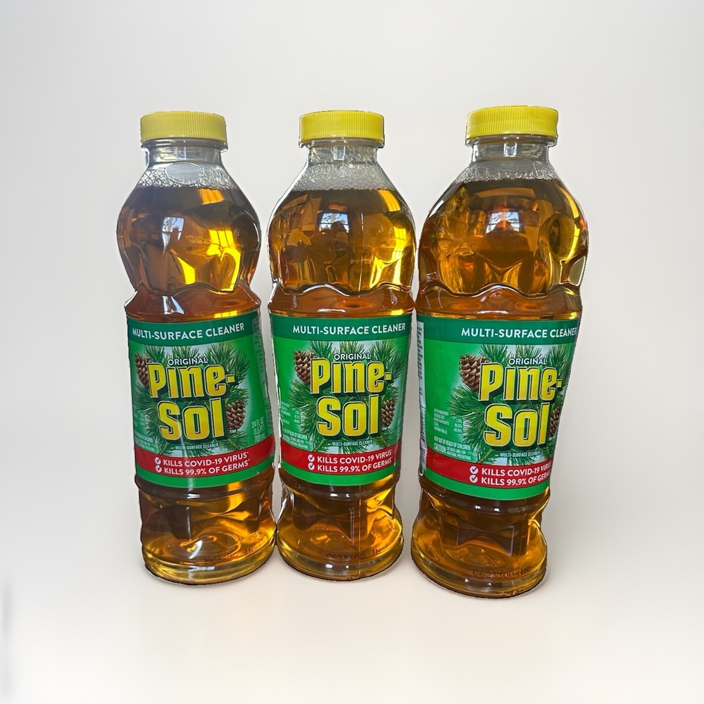 3 Lot Pine Sol Original Formula With Pine Oil Multi Surface Cleaner 24oz