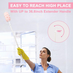 Heavy Duty Duster Refills Kit for Swiffer Duster, 4X Microfiber Multi Surface Du