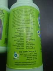 2 X Bioclean Hard Water Stain Remover 20.3 Oz. & 40 Oz. Bottles THE GREEN STUFF