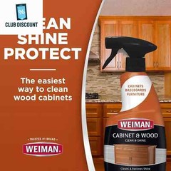 Weiman Cabinet & Wood Clean & Shine Spray – Furniture, Kitchen Cabinets, Baseboa