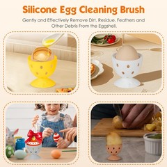 Silicone Egg Cleaner Brush Scrubber Fresh Egg Washer Fruit Vegetable Tool New US