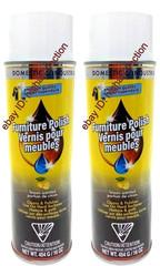 2 x Domestic/Industrial Lemon Scented Furniture Polish 16 oz Each Cleans/Polish