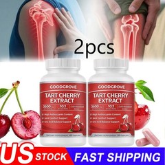 2pcs Good Grove Tart Cherry Extract Capsules, Tart Cherry Extract Supplemen