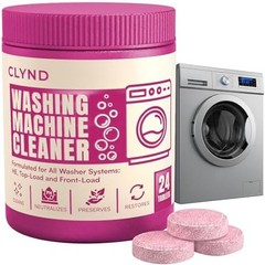 Washing Machine Cleaner Tablets Unscented 24 Pack Residue-free Laundry Washer…