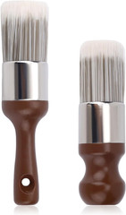 2pcs Furniture Salve Brush, Soft Bristles & Ergonomic Handle Leather and Wood Cl