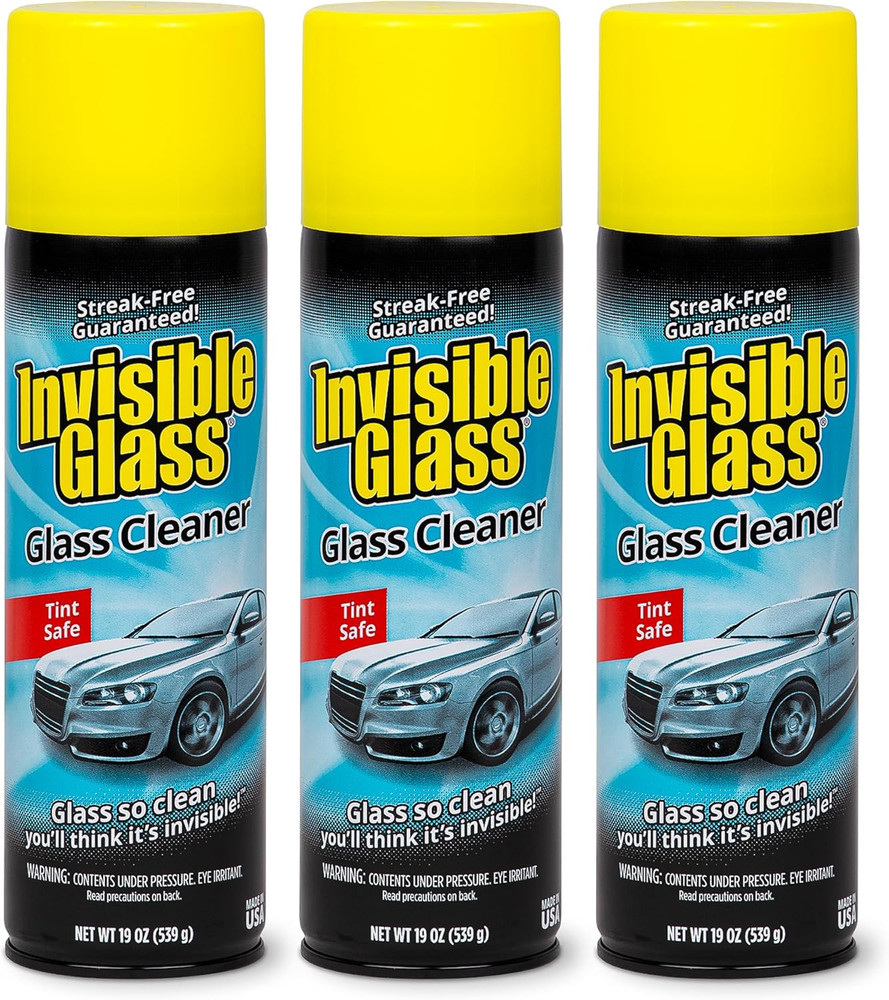 Invisible Glass 91164-3PK Premium Aerosol Glass Cleaner Spray for Car Windshield