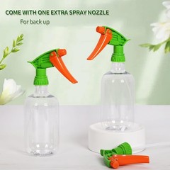 Versatile 2-Pack 16.9oz Spray Bottles with Adjustable Nozzle for Home & Garden