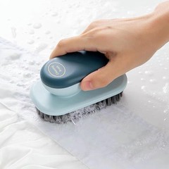 Soft Bristle Laundry Stain Remover Brush 2 Pack Blue Cleaning Brushes for