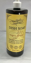 LEMON DISH SOAP Abode Apothecary Meyer 946 ml/32oz. Pump plastic Bottle.