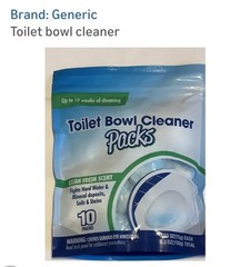 Generic Toilet Bowl Cleaner Packs Fresh Scent 10 Packs For Toilet