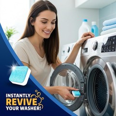 Bastion Washing Machine Cleaner, Deodorizer, & Descaler – 24 pack