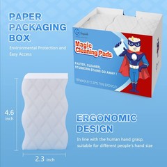 Magic Eraser Sponge, 18 Pack Cleaning Pads for Walls, Oven, Kitchen, and Shoe…
