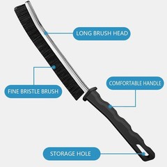 Crevice Cleaning Brush 12-Pack – Heavy Duty Hard Bristle Gap Brush for Deep C…