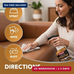 Weiman Leather Cleaner & Conditioner – Cleans, Restores & Protects Leather, UV P