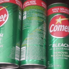 BUNDLE Comet Cleaner with Bleach Powder 24 oz, 4-Pack – Scratch-Free Multi-Surfa