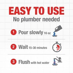 Drano Max Gel Drain Clog Remover and Cleaner for Shower or Sink Drains