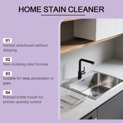 Household Cleaner Gel Precise Stain Remover Solution 90g Tile Grout with Brush