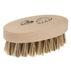 REDECKER Mussel Brush with Beechwood Handle, 3-3/4-Inches, Set of 2 – Brush f…