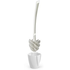 Products 17253 LOOEEZ Hygienic Toilet Squeegee/Brush, White with Grey