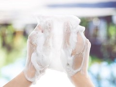 Disposable Rinse Bath Sponges, No Rinse Bathing Wipes for Adults, Soap Infused