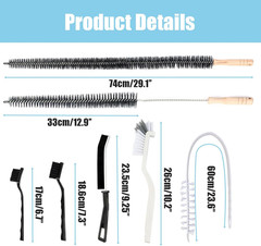 Washing Machine Cleaning Brush,Dryer Vent Cleaner Kit,Crevice Brush for Bathroom