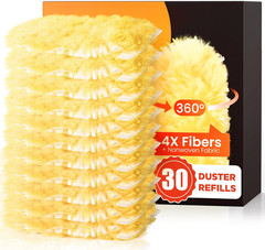 30 Count Heavy Duty Duster Refills for Swiffer, Multisurface 360° Larger Size Du