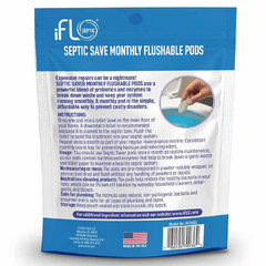 8.8 Oz. Septic Saver Flushable Toilet Pods 6 Count