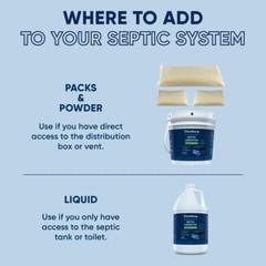 Septic Tank Shock Treatment | Bio Enzyme Septic Safe |Clears Leach & Drain Field