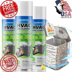 BERIOVE AC Coil Cleaner 19oz 3pk