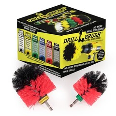 Drill Attachments for Power Scrubbing Outdoor Surfaces – Deck, Patio, Garden