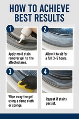 Mold Stain Remover Gel Cleaner for Washing Machine Seal, Grout, Shower – 7 Fl Oz