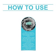 Washing Machine Cleaner Tablets Deep Clean Deodorizer Washer Tub – 24 Pack