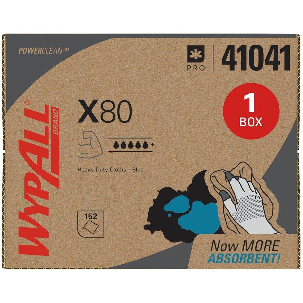 Heavy Duty Industrial Cloths – PowerClean X80, 152 Sheets