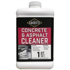 SAKRETE Concrete Cleaner,Bottle,Yellow,.3 gal 21HC50