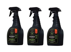 3 Hero Clean ODOR ELIMINATOR Eliminates & Prevents Odors Pre-Treats Clothes 17oz