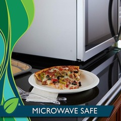 Hefty EcoSave Disposable Plates, Made from Plant Based Materials, Heavy Duty P