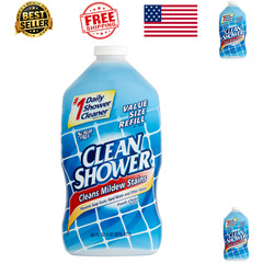 Daily Shower Cleaner Refill 60 Fl Oz No Scrub No Rinse Soap Scum Remover 4-Pack