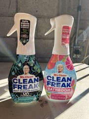 Mr Clean Clean Freak Spray 2 Pack Unstopables Fresh & Grapefruit Bathroom 16oz