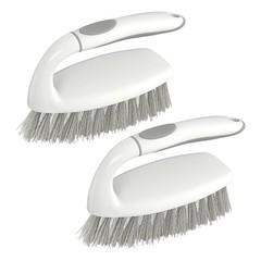 Heavy Duty Scrub Brush, Stiff Bristles Cleaning Brush with Non Slip Handle