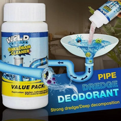 Fast Drain Remover Hot Sink Pipe Dredge Quick Foaming Cleaner 3.9 oz/ 110 g USA
